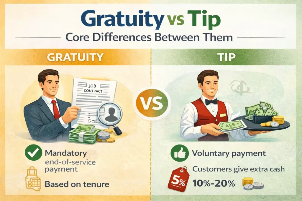 Gratuity vs Tip Core Differences Between Them