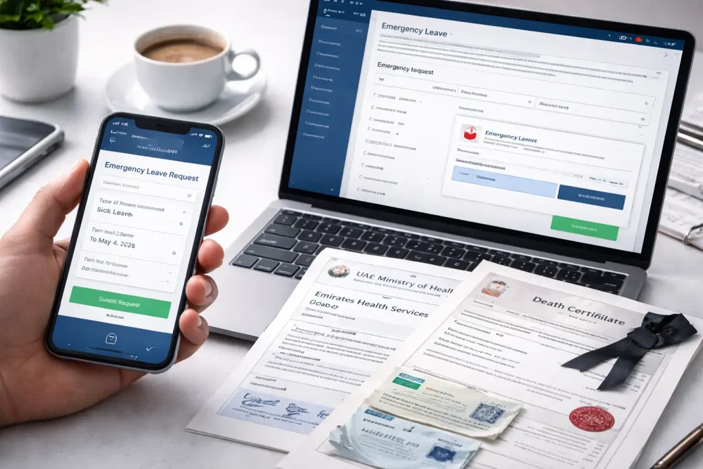 Submitting emergency leave request