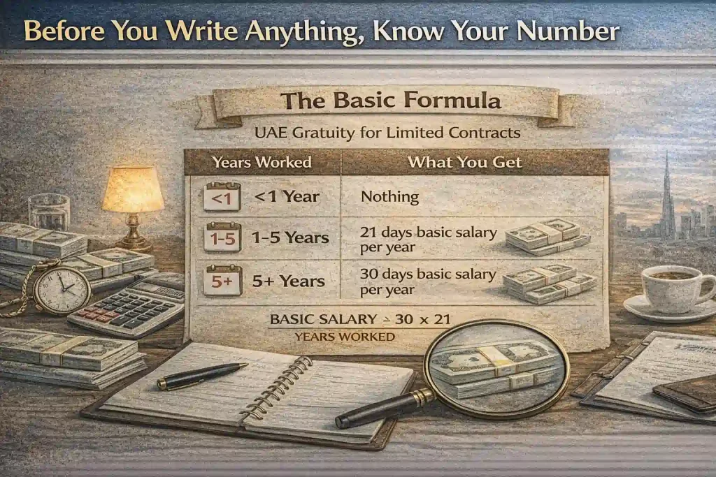 UAE gratuity calculations explained